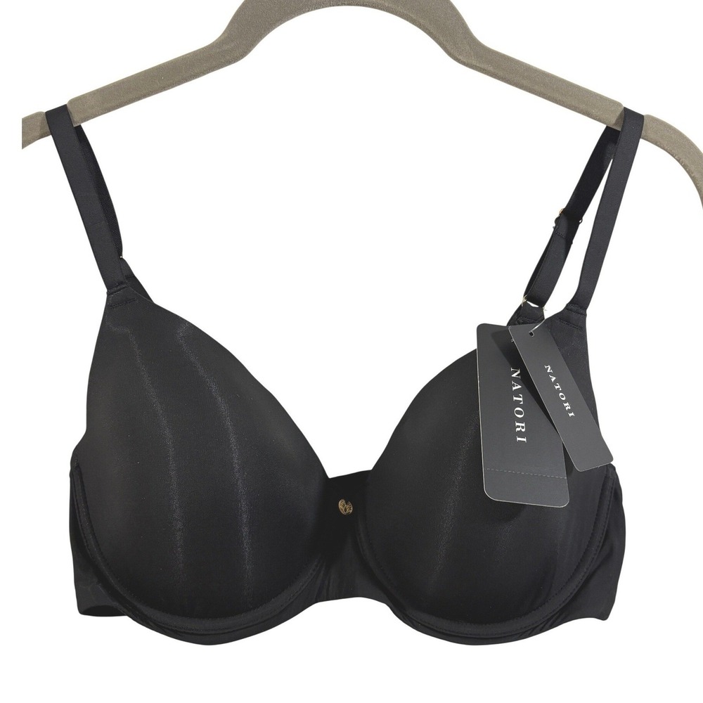 Natori Cloud Comfort Underwire Bra Black 731338 36C New - Picture 2 of 7